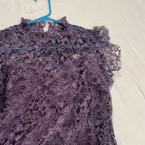 Purple Lace Midi-Dress - Picture 4 of 4